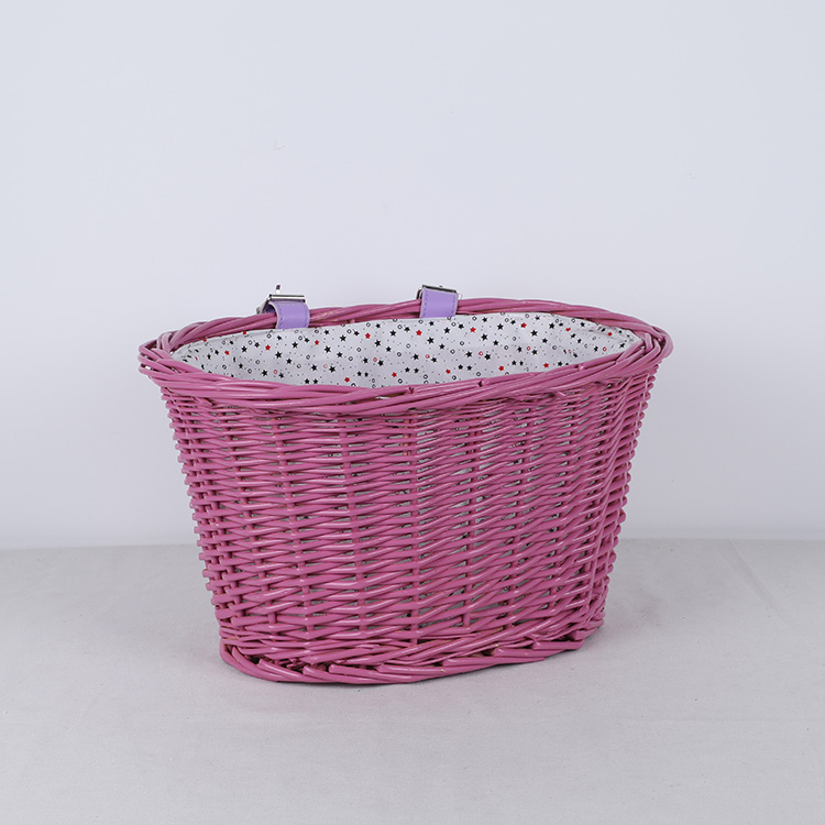 SPRING PARK Thickened Folding Bike Basket, Removable Front Bag Rear Rack Hanging Bicycle Basket,Bike Baskets For Mountain Bike Accessories Bike Frame Basket