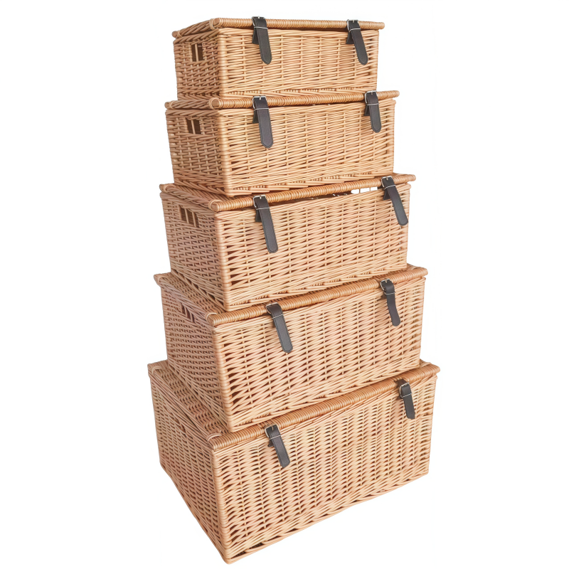 5pcs set wicker basket